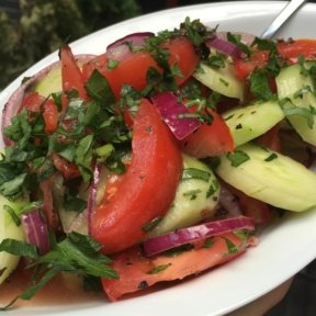 Gluten-free Greek salad from Red Compass